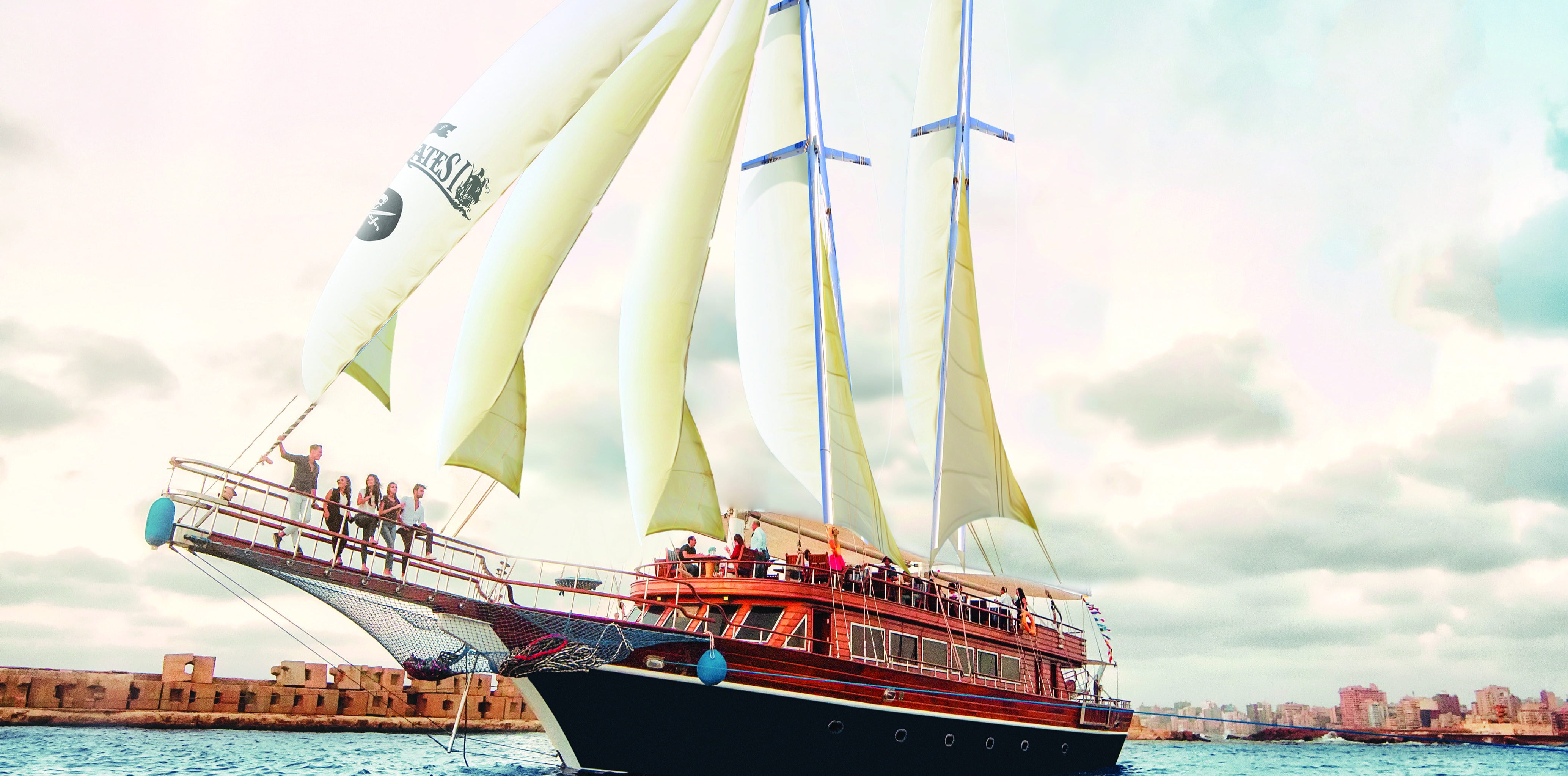 9Pirate Yacht Trip to White Island from Sharm El Sheikh